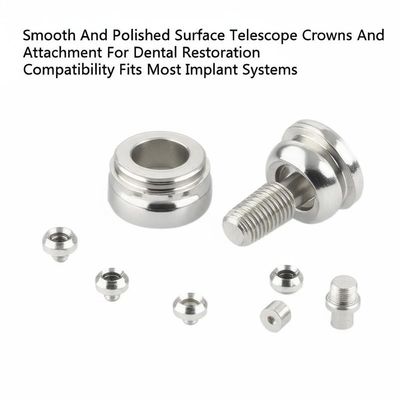 شراء Smooth And Polished Surface Telescope Crowns And Attachment For Dental Restoration Compatibility Fits Most Implant Systems التصنيع عبر الإنترنت